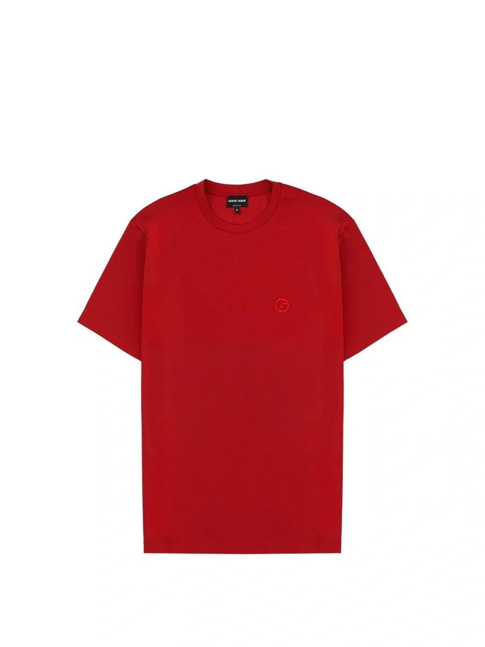 Giorgio Armani Red Short-Sleeve Crew Neck T-Shirt